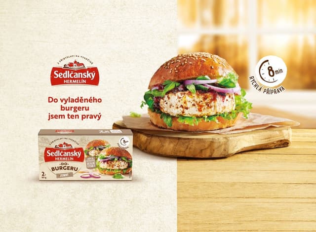 Novinka: Sedlčanský Hermelín do Burgeru