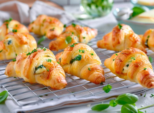 Mini croissanty plněné Liptov Brynzou