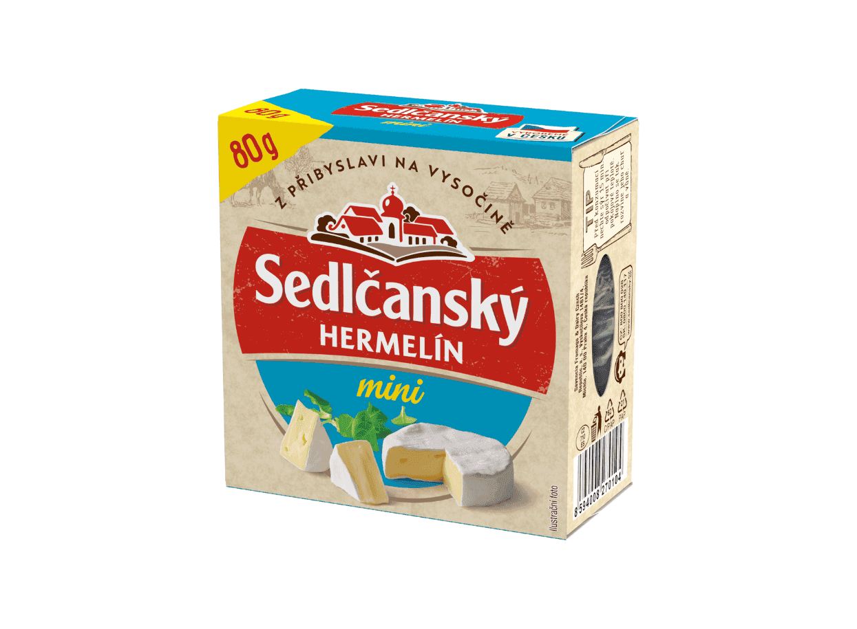 Sedlčanský Hermelín mini 80g.png