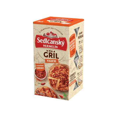 Sedlčanský Hermelín na Grill Pikantní 4x100g.png