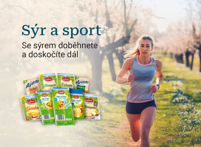 Sýr a sport. Se sýrem doběhnete a doskočíte dál
